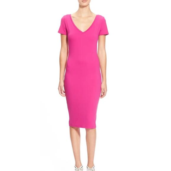 Leith Body con Pink XS  Midi Dress NEW - Picture 1 of 7